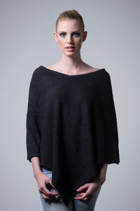 Natural Cashmere Poncho - Nine Yaks