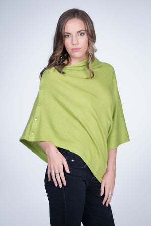 Cashmere Button Wrap - Nine Yaks